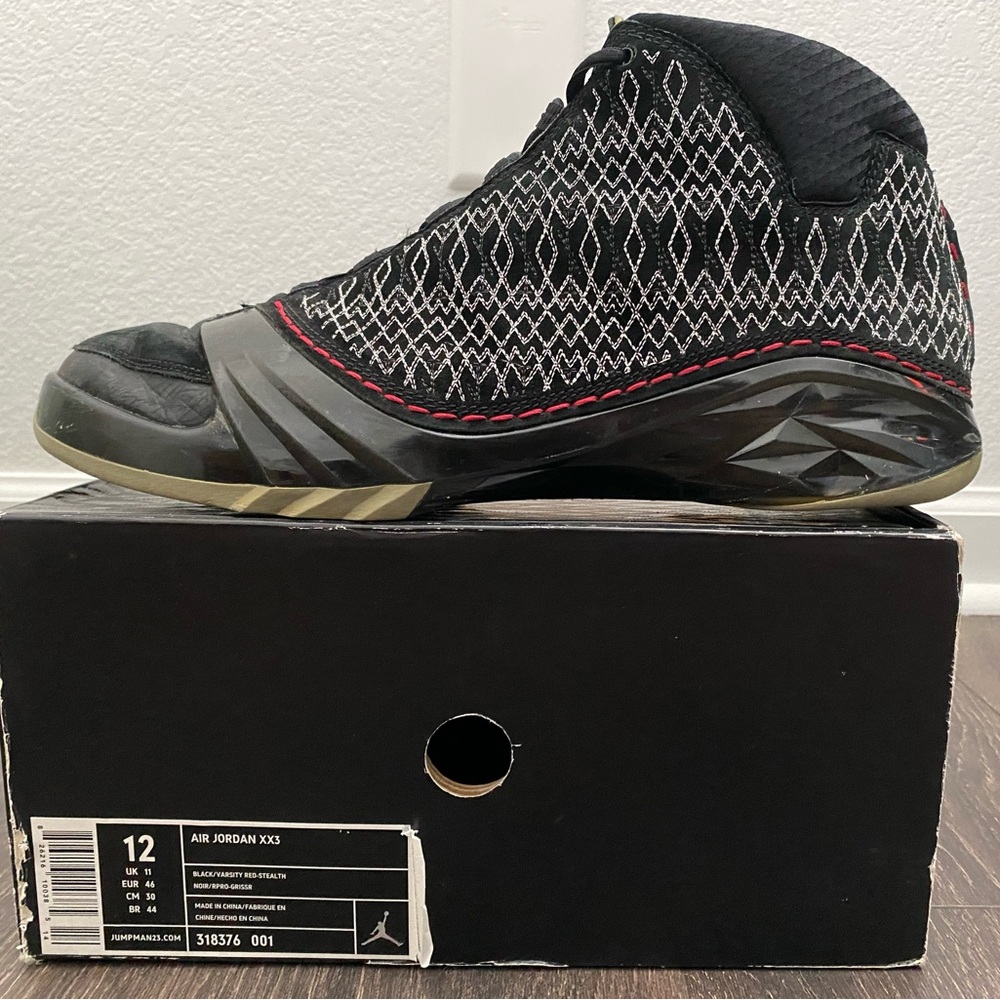 AIR JORDAN 23 STEALTH/ black varsity red stealth/ size 12